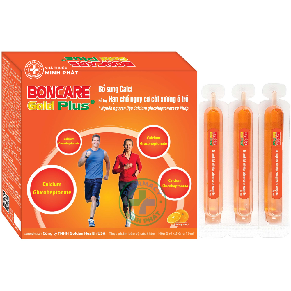 BONCARE GOLD PLUS - Bổ sung Calci, hạn chế còi xương ở trẻ em.